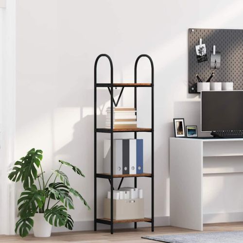 Рафт за книги Старо дърво 40 x 30 x 146 см Инженерно дърво