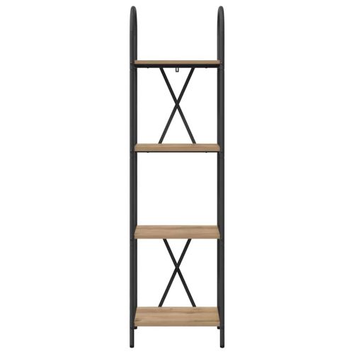 Рафт за книги Дъб 40 x 30 x 146 см Инженерно дърво