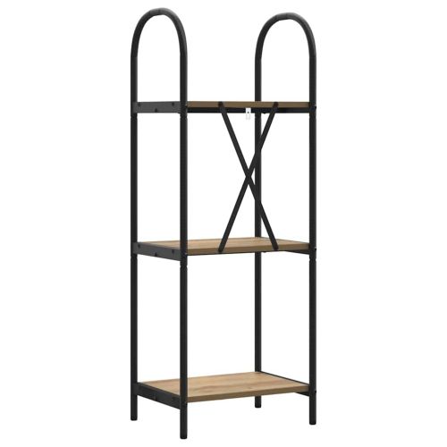 Рафт за книги Дъб 40 x 30 x 109 см Инженерно дърво