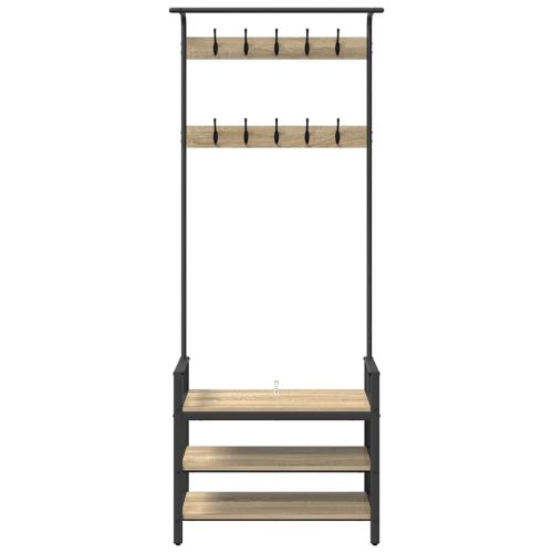 Закачалка за палта Сонома дъб 75 x 34 x 184 см Инженерно дърво