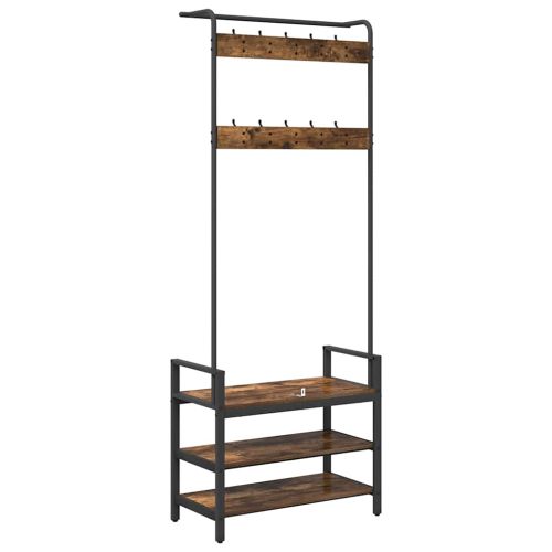 Закачалка за палта Димян дъб 75 x 34 x 184 см Инженерно дърво