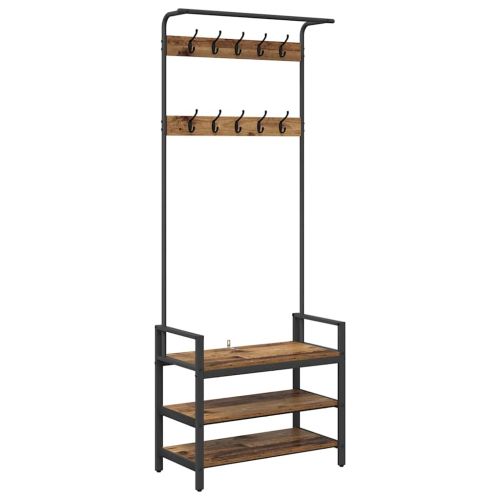 Закачалка за палта Старо дърво 75 x 34 x 184 см Инженерно дърво