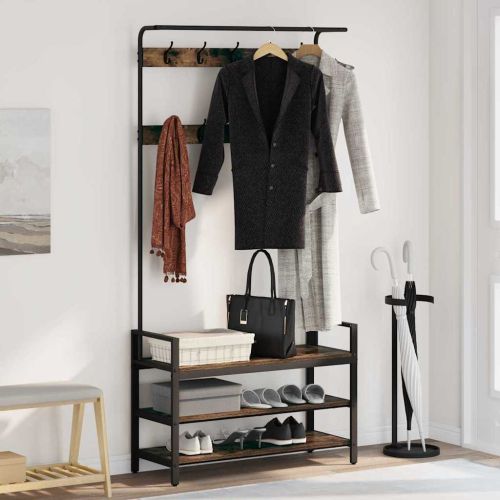 Закачалка за палта Димян дъб 95 x 34 x 184 см Инженерно дърво