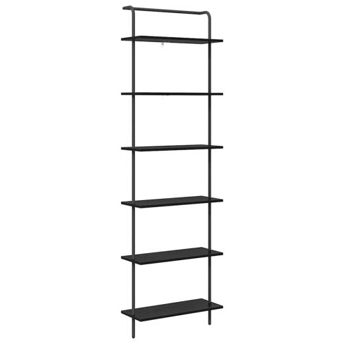 Рафт за книги Черния дъб 60 x 24 x 203 см Инженерно дърво