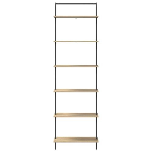 Рафт за книги Сонома дъб 60 x 24 x 203 см Инженерно дърво