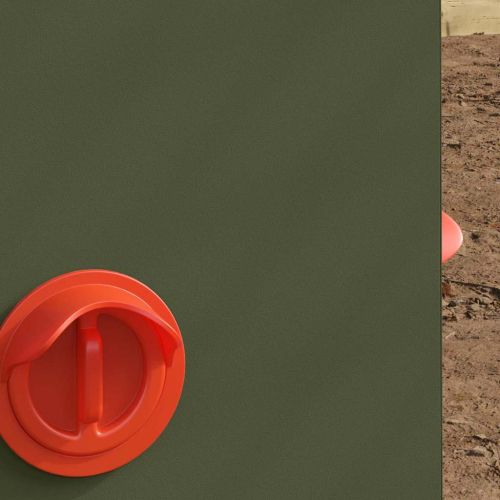 Кокошарник 2 pcs Маслинено зелено 32,5 x 20,5 x 43 см