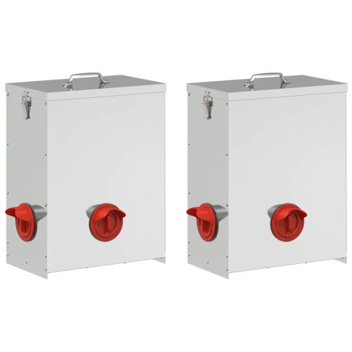 Кокошарник 2 pcs Сребрист 32,5 x 20,5 x 43 см