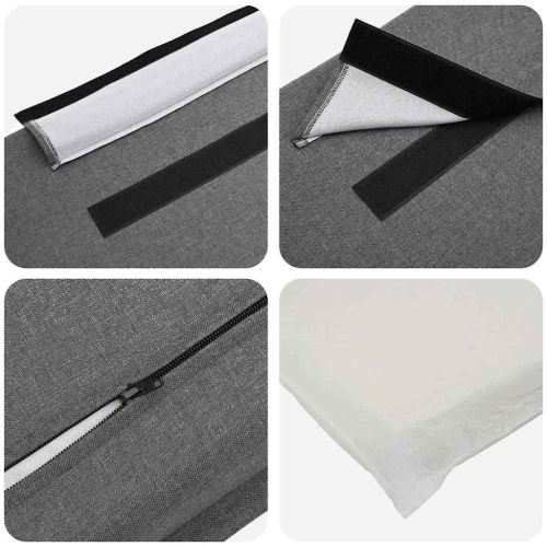 Тапицирана табла с таблото Естествено и светло сиво 200 cm