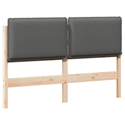 Тапицирана табла с таблото Естествено и светло сиво 160 cm