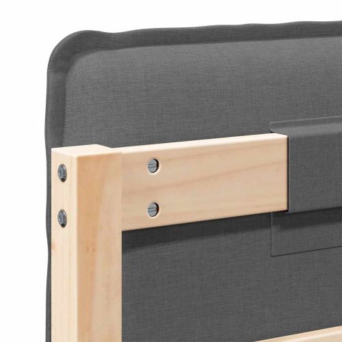 Тапицирана табла с таблото Естествено и светло сиво 160 cm