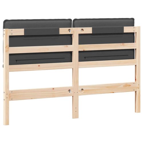 Тапицирана табла с таблото Естествено и тъмно сиво 160 cm