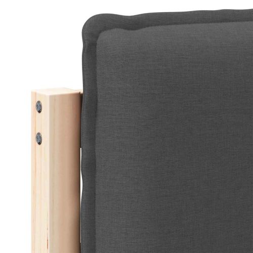 Тапицирана табла с таблото Естествено и тъмно сиво 120 cm