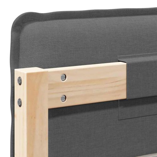 Тапицирана табла с таблото Естествено и светло сиво 80 cm