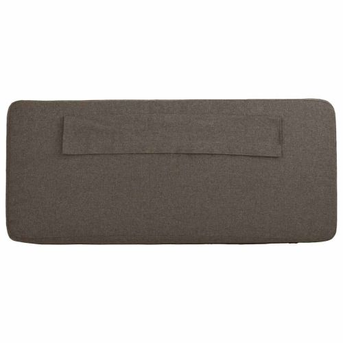 Тапицирана табла Кафяво и таупе 180 cm Солидно борово дърво