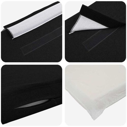 Тапицирана табла Кафяв и черен 150 cm Солидно борово дърво