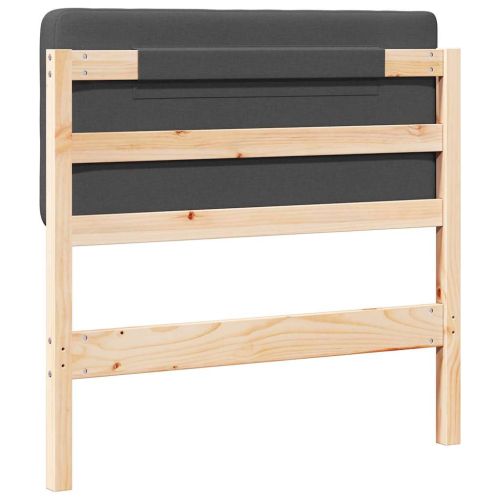 Тапицирана табла с таблото Кафяво и тъмно сиво 100 cm