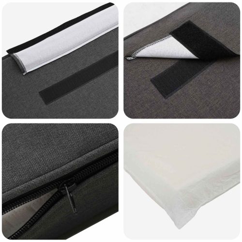 Тапицирана табла с таблото Кафяво и тъмно сиво 140 cm