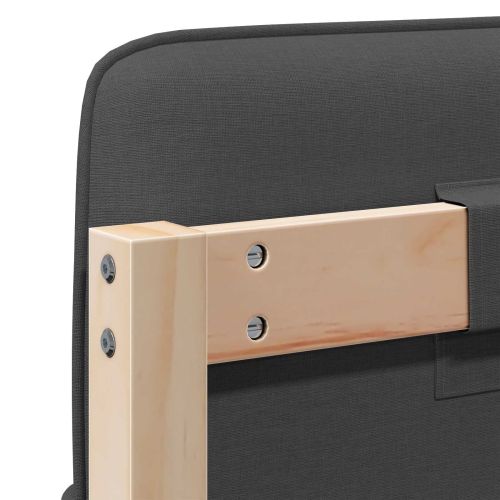 Тапицирана табла с таблото Кафяво и тъмно сиво 120 cm