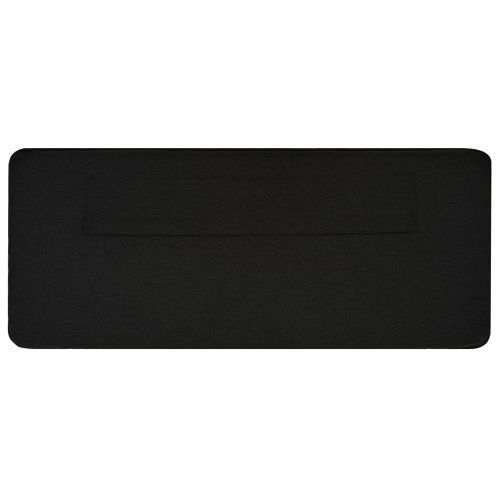 Тапицирана табла Кафяв и черен 75 cm Солидно борово дърво