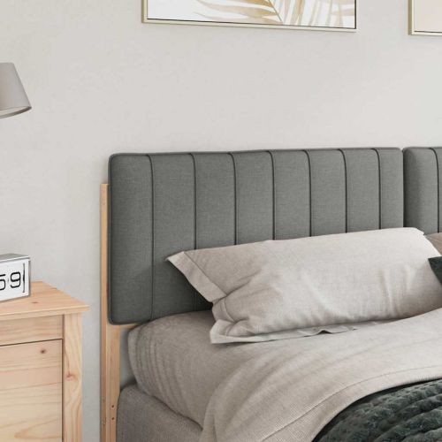 Тапицирана табла Кафяв и светло сив 200 cm Солидно борово дърво