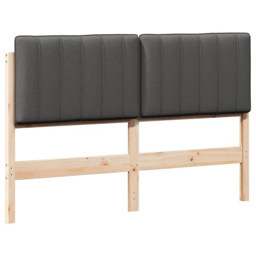 Тапицирана табла с таблото Кафяво и тъмно сиво 140 cm