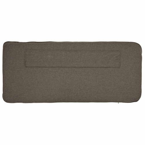 Тапицирана табла Кафяво и таупе 135 cm Солидно борово дърво