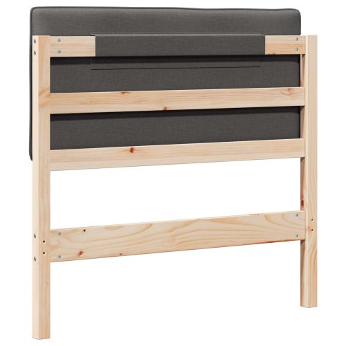 Тапицирана табла с таблото Кафяво и тъмно сиво 100 cm