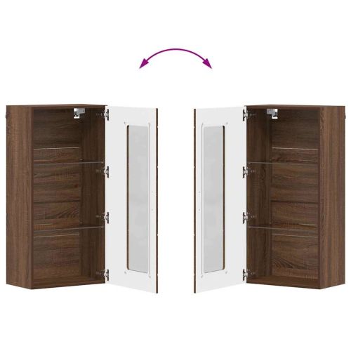 Дървен шкаф Кафяв дъб 50 x 29 x 100 см Инженерно дърво