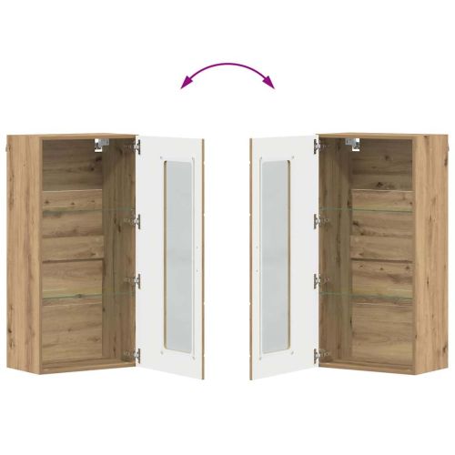 Дървен шкаф със съхранение Дъб 50 x 29 x 100 см Инженерно дърво