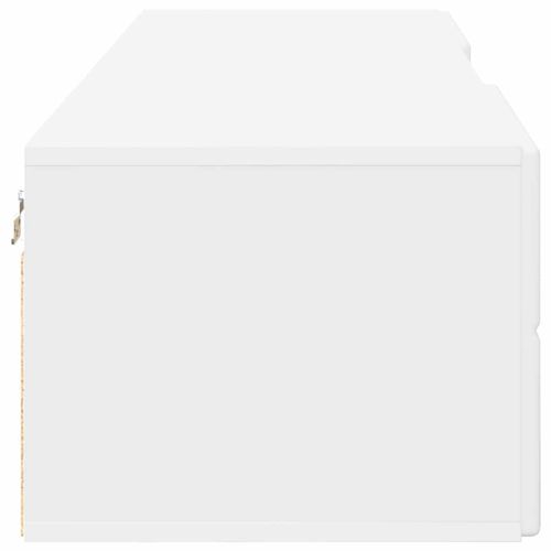 Дървен шкаф с чекмедже Бяло 150 x 39 x 30 см Инженерно дърво