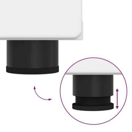 Дървен шкаф с чекмедже Бяло 150 x 39 x 30 см Инженерно дърво