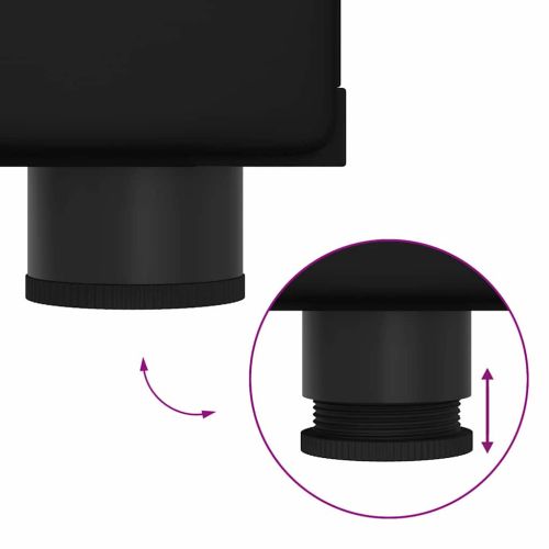 Дървен шкаф с чекмедже Черно 150 x 39 x 30 см Инженерно дърво