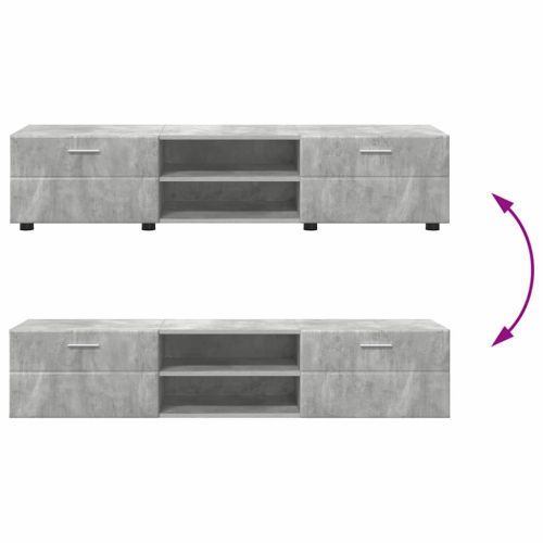 Дървен шкаф Циментено сиво 150 x 39 x 30 см Инженерно дърво