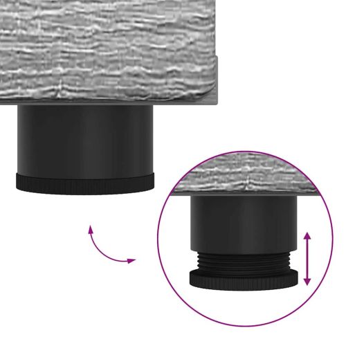 Дървен шкаф Сив Сонома 150 x 39 x 30 см Инженерно дърво