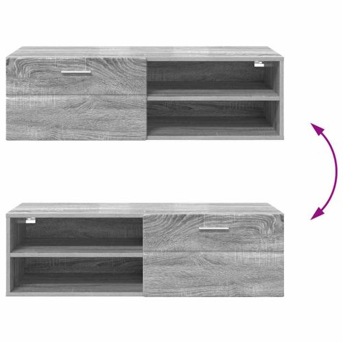 Дървен шкаф Сив Сонома 100,5 x 39 x 30 см Инженерно дърво