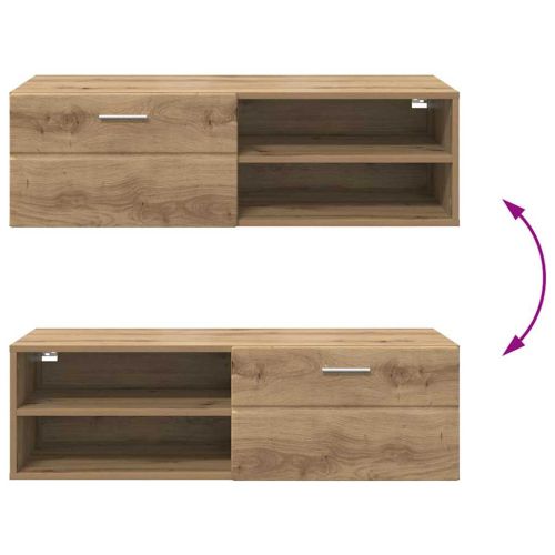 Дървен шкаф с чекмедже Дъб 100,5 x 39 x 30 см Инженерно дърво