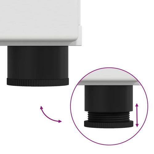 Дървен шкаф с чекмедже Бяло 88,5 x 30,5 x 73 см Инженерно дърво