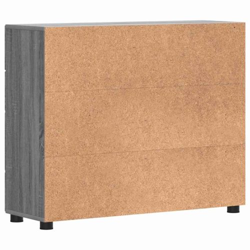 Дървен шкаф Сив Сонома 88,5 x 30,5 x 73 см Инженерно дърво