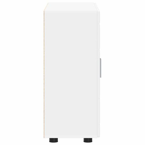 Дървен шкаф Бяло 88,5 x 30,5 x 73 см Инженерно дърво