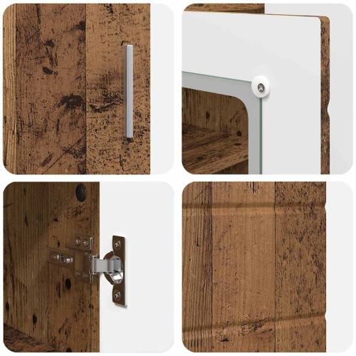 Дървен шкаф Старо дърво 88,5 x 30,5 x 73 см Инженерно дърво