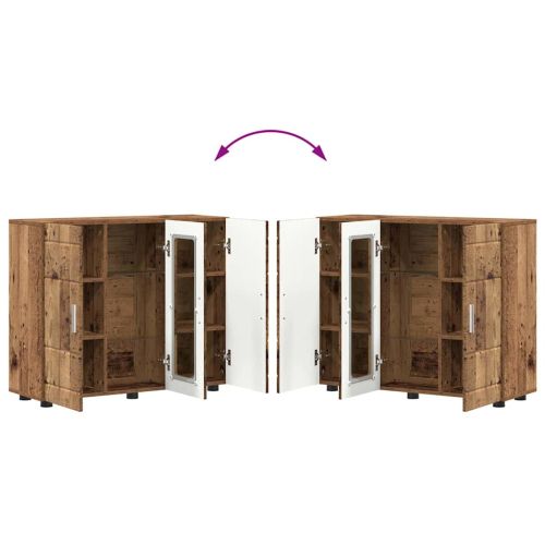 Дървен шкаф Старо дърво 88,5 x 30,5 x 73 см Инженерно дърво