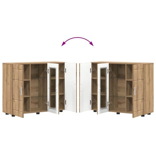 Дървен шкаф Дъб 88,5 x 30,5 x 73 см Инженерно дърво