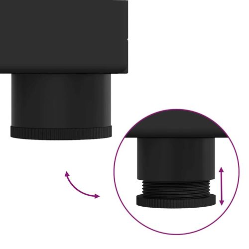 Комплект шкафове за баня TULUM Черно 60 x 34 x 63 см