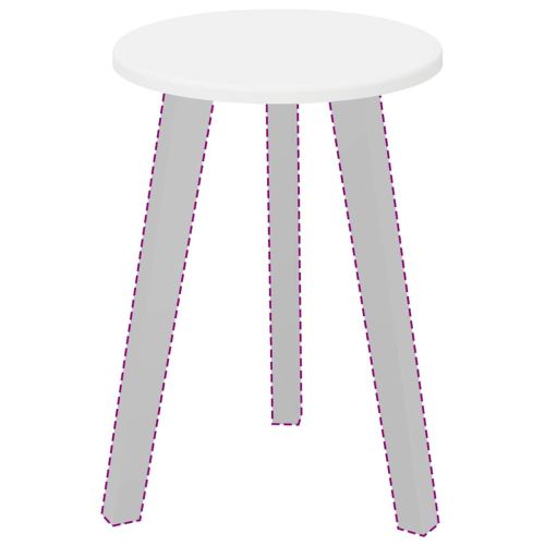 Топ за маса Бяло 30 x 30 x 1,5 см Инженерно дърво