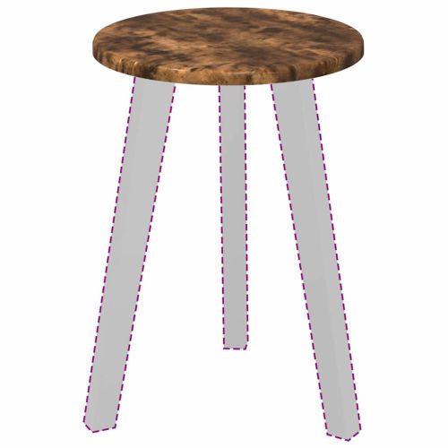 Топ за маса Опушен дъб 30 x 30 x 1,5 см Инженерно дърво