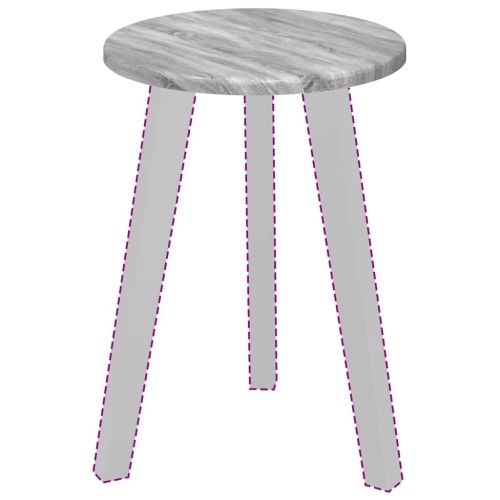 Топ за маса Сив Сонома 30 x 30 x 1,5 см Инженерно дърво