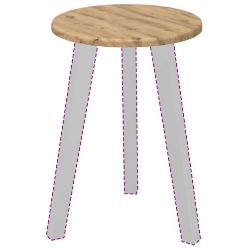 Топ за маса дъб артизан 30 x 30 x 1,5 см Инженерно дърво