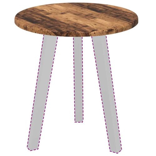 Топ за маса Старо дърво 40 x 40 x 1,5 cm Инженерно дърво