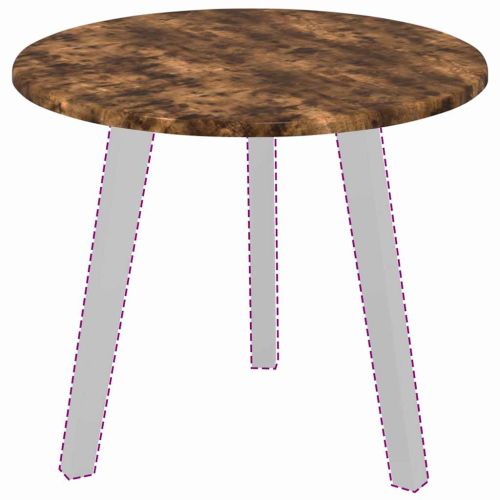 Топ за маса Опушен дъб 50 x 50 x 1,5 cm Инженерно дърво