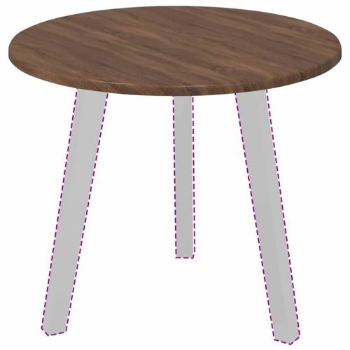 Топ за маса Кафяв дъб 50 x 50 x 1,5 cm Инженерно дърво